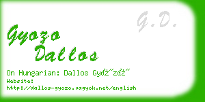 gyozo dallos business card